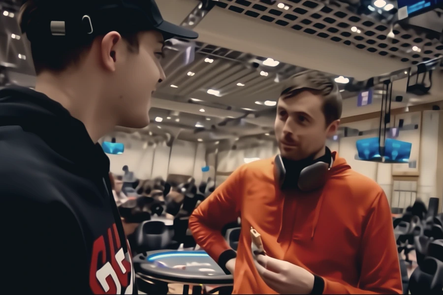 An image of Frankie C, the poker player.