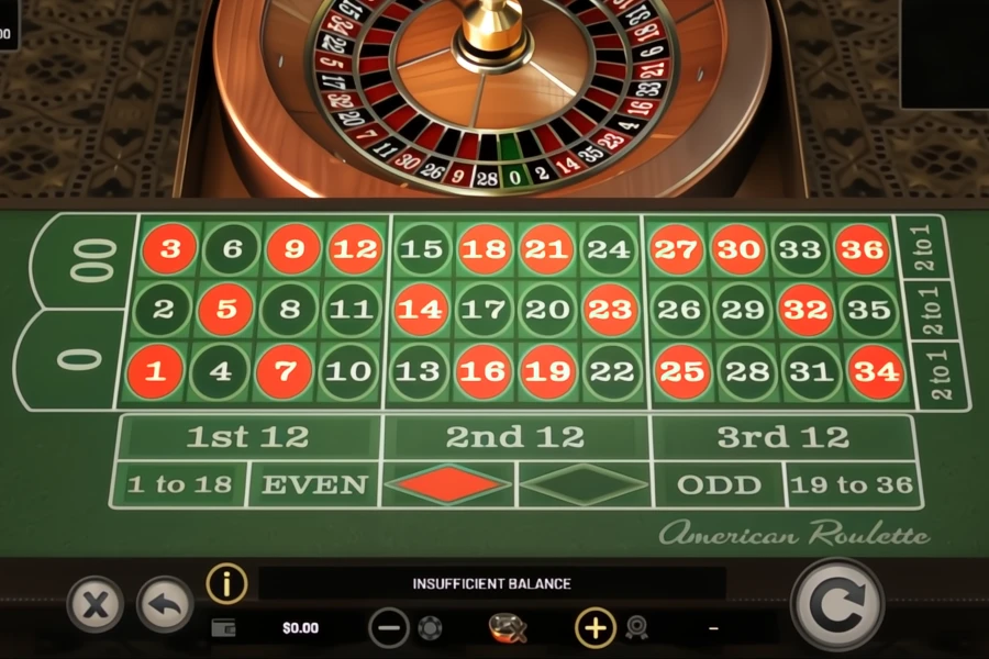 American Roulette on the CoinPoker Bitcoin Roulette Casino.
