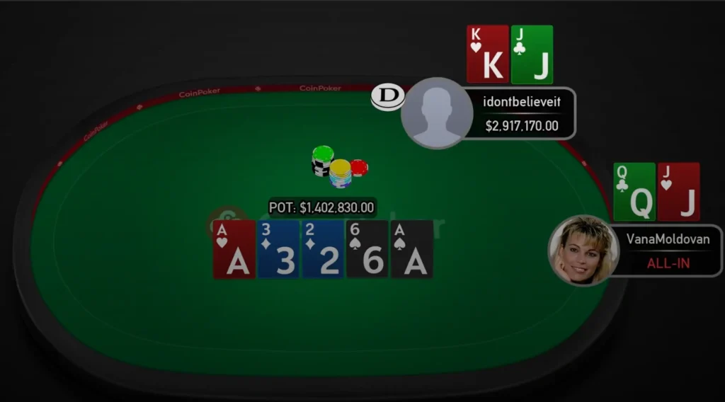 VanaMoldovan wins $5,800 from a 1 cent satellite on CoinPoker.