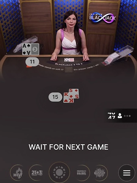 Mobile Infinite Blackjack