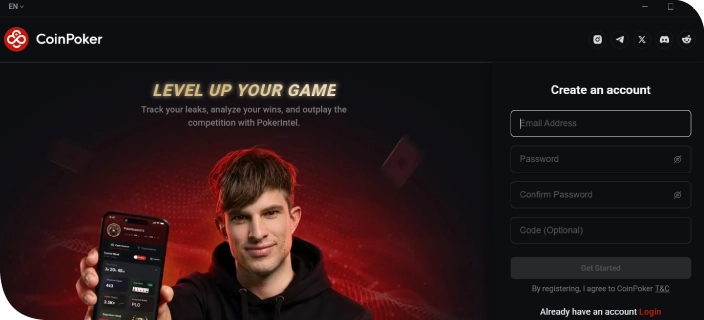 Register & Download CoinPoker