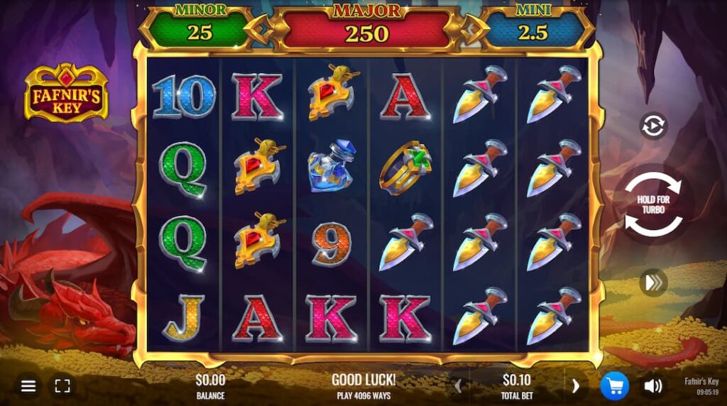 Fafnir's Key Jackpot Slot gameplay.