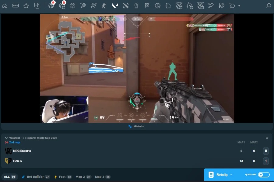 Live & In-Play Markets