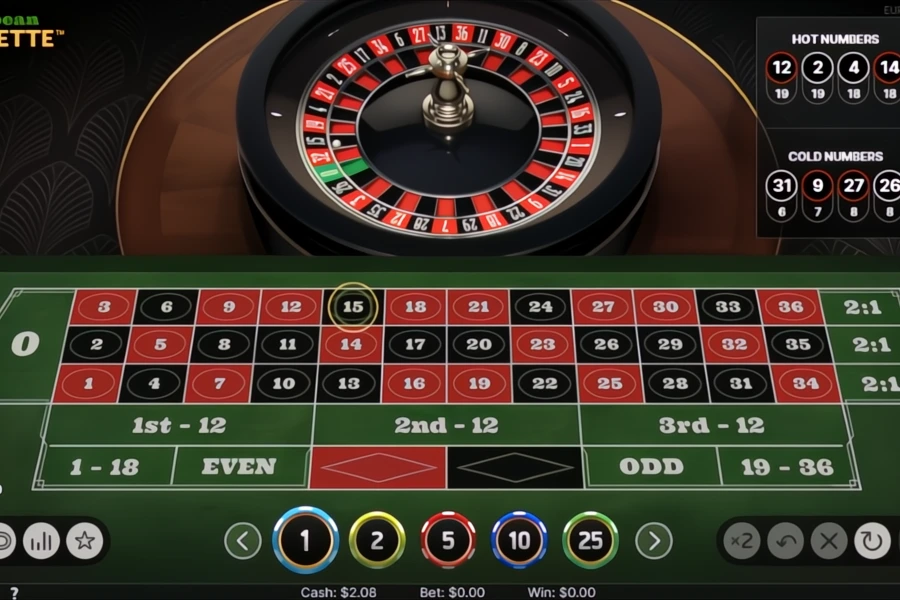European Roulette on the CoinPoker Bitcoin Roulette Casino.