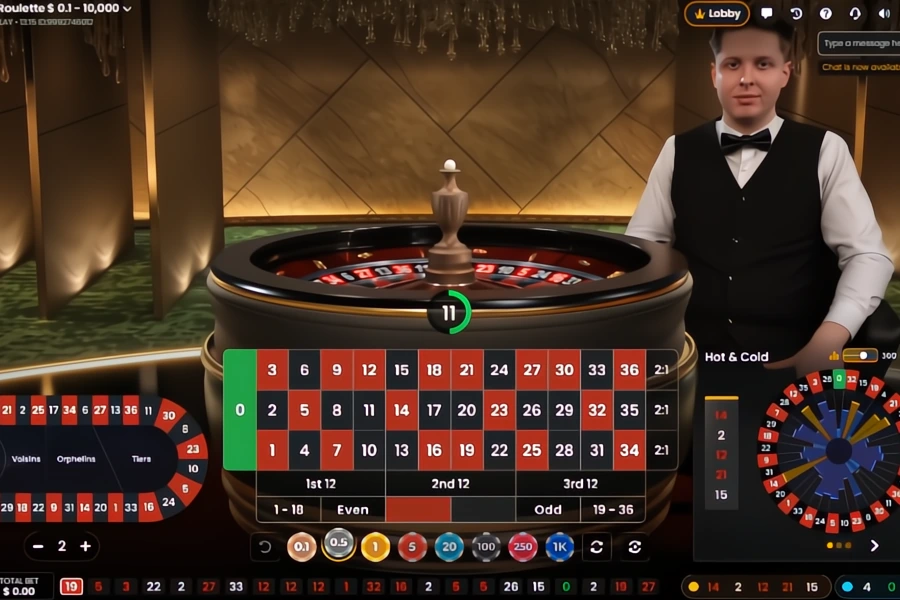 German Roulette on the CoinPoker Bitcoin Roulette Casino.