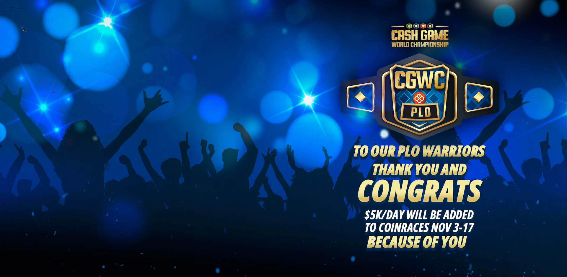 PLO Cash Game World Championship on CoinPoker