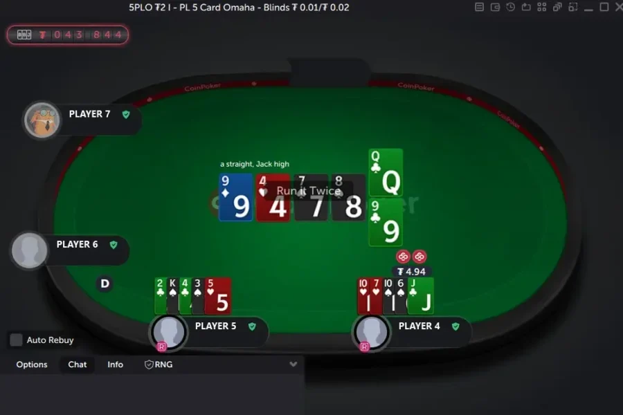 4-Max & 7-Max PLO5 Cash Games