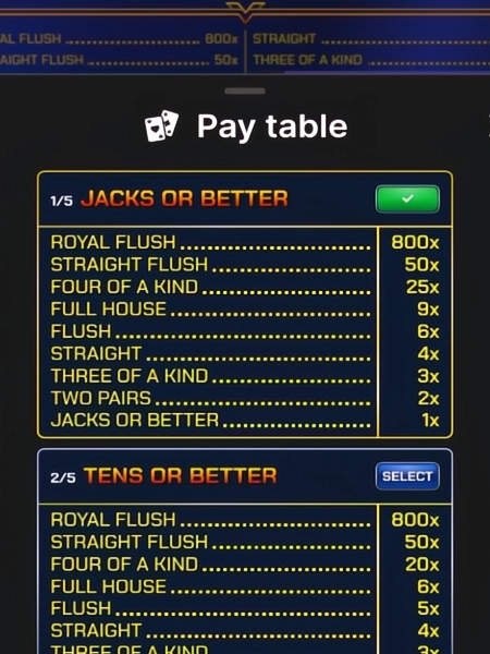 Swap Payout Tables at Any Time In-Game
