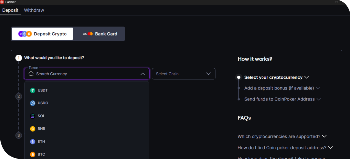Make a Crypto Deposit
