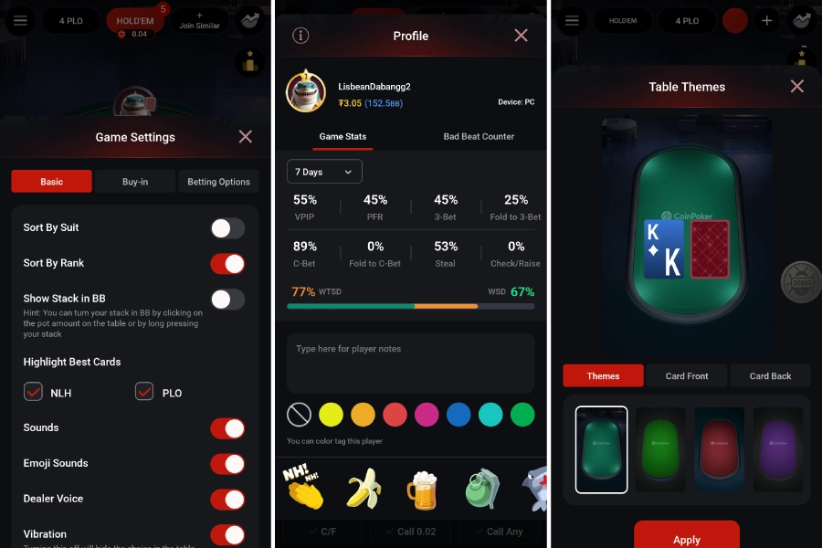 The Best Poker Features at Your Fingertips
