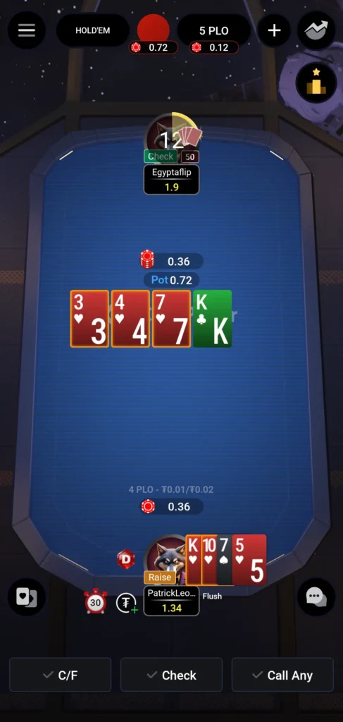 Pot Limit Omaha (PLO) 