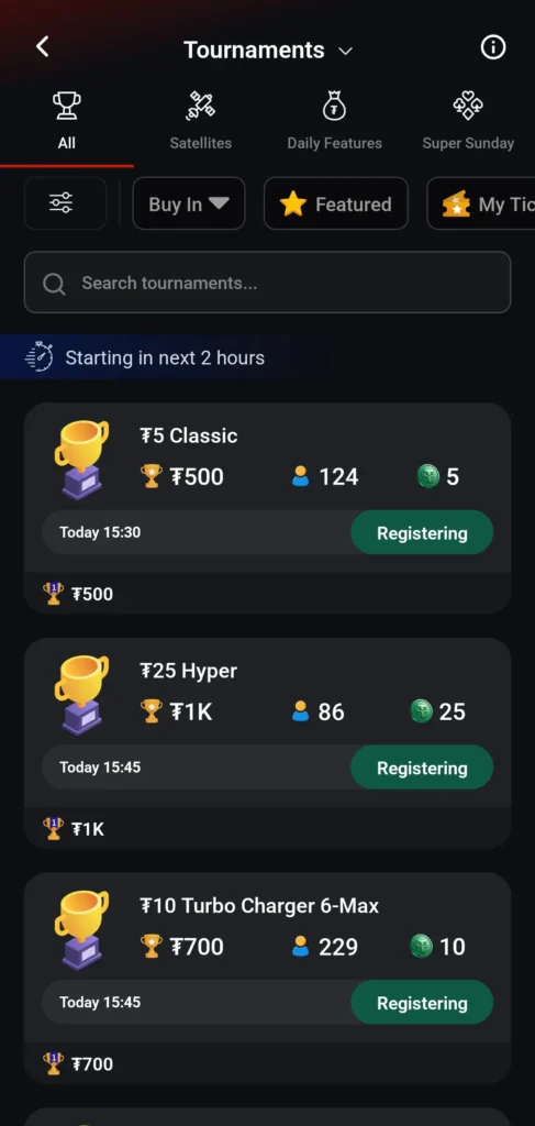 Huge Tournament Series & Freerolls