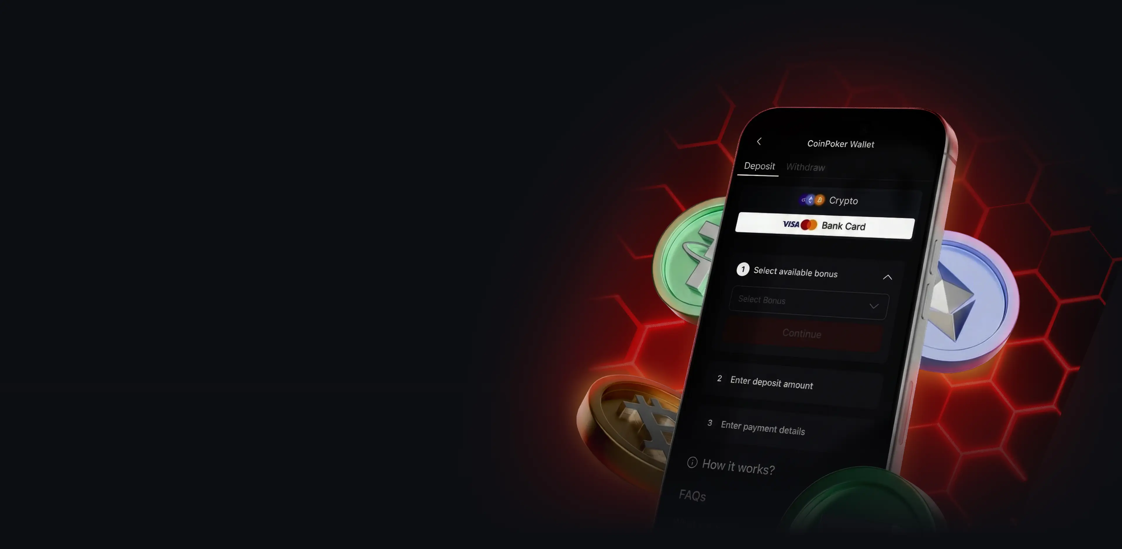 Deposits and Withdrawals on CoinPoker